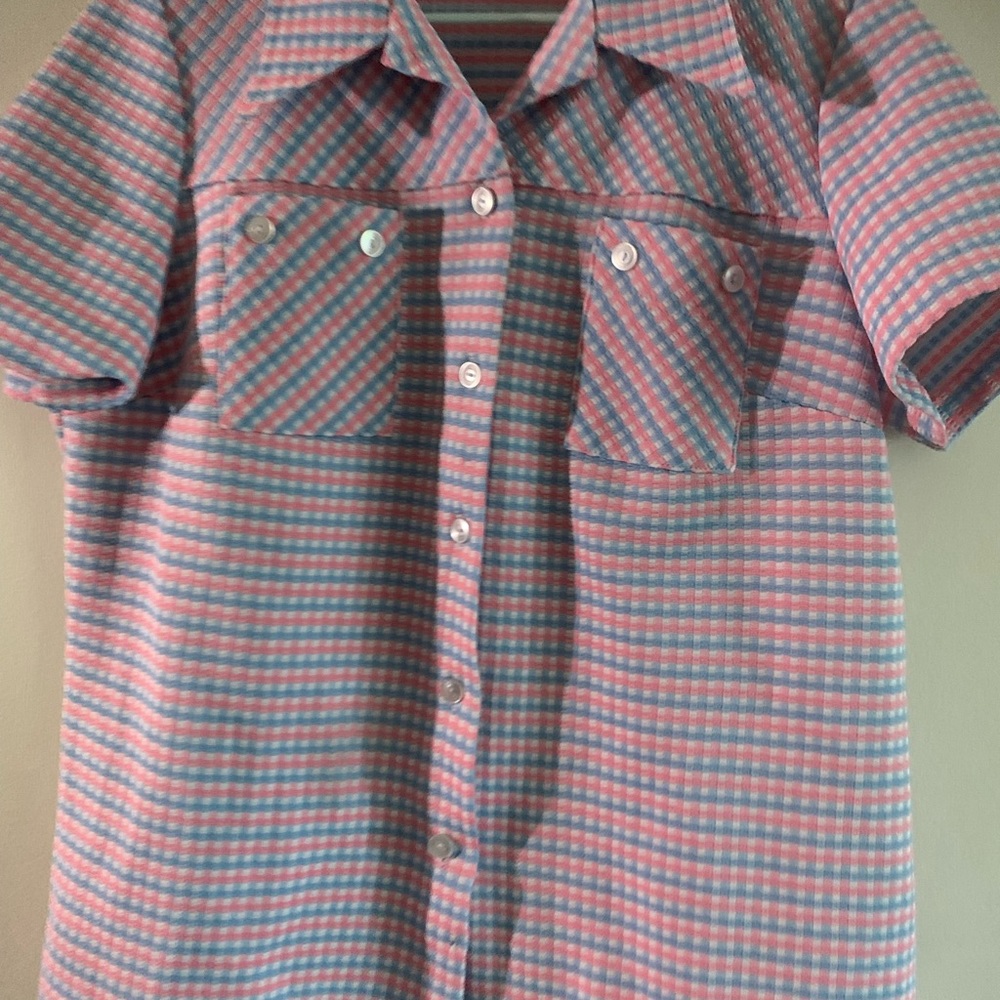 Vintage polyester top and matching pants